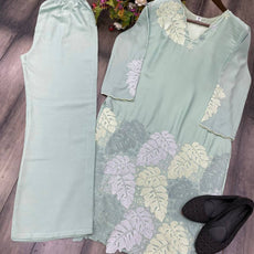 Heavy Fiyona Silk Designer Embroidery Co Ord Set