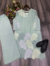 Heavy Fiyona Silk Designer Embroidery Co Ord Set