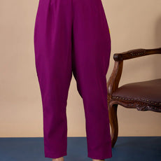 Nyra Purple Women’s Traditional Kurta Pant Set with Dupatta