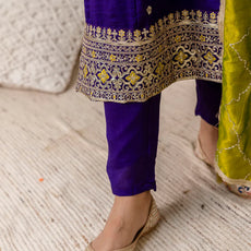 Ruhani Purple Special Designer Kurta Pant Set with Elegant Dupatta