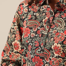 Women Cotton Blend Kurta Palazzo Set