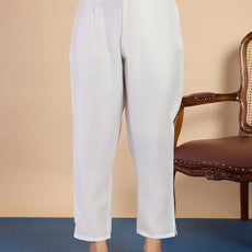 Kiyana Off-white Women's Designer Kurta Pant Set Premium Pattern Collection
