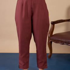 Nyra Brown Women’s Traditional Kurta Pant Set with Dupatta