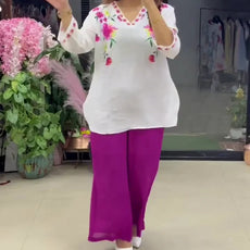 Women’s Stylish Printed Purple Co-ord Set