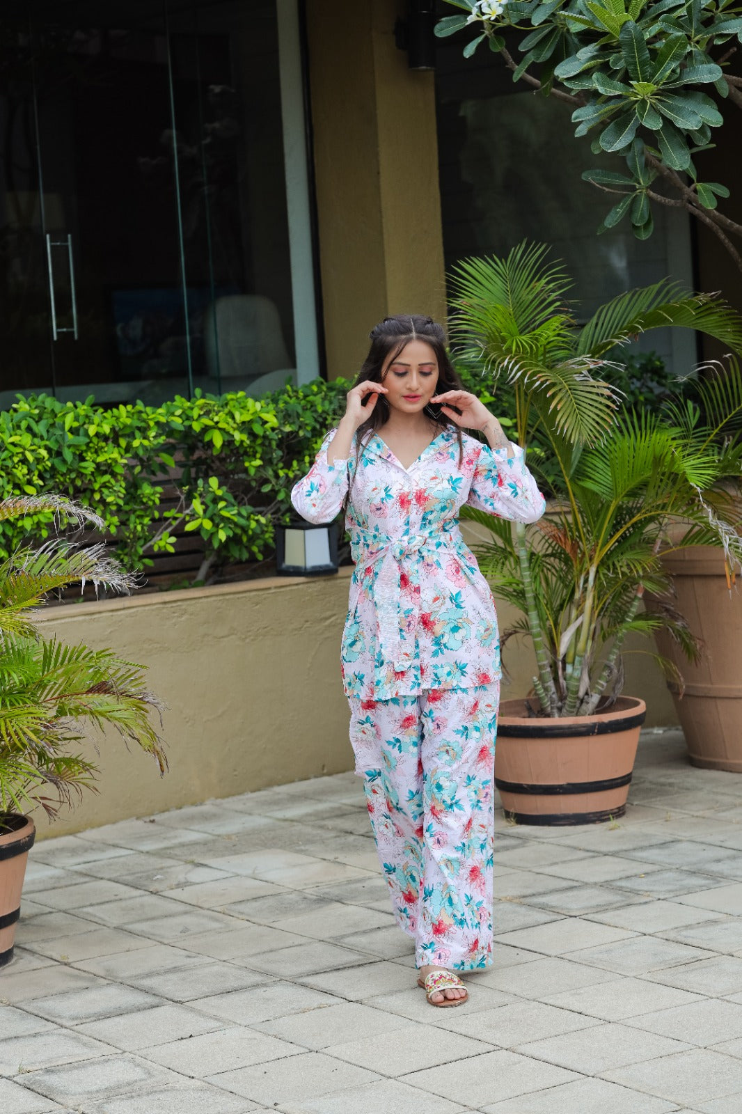 New Trends 2024 Top Plazzo Co-Ord Set