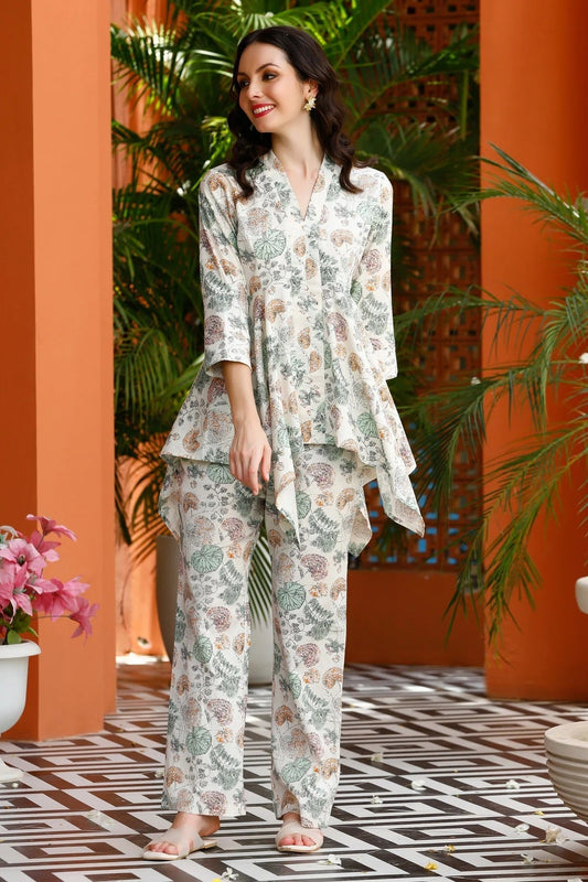 Women New Floral Printed Co ord Set