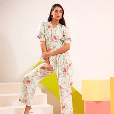 Dream Come Blue Cotton Co-Ord Set