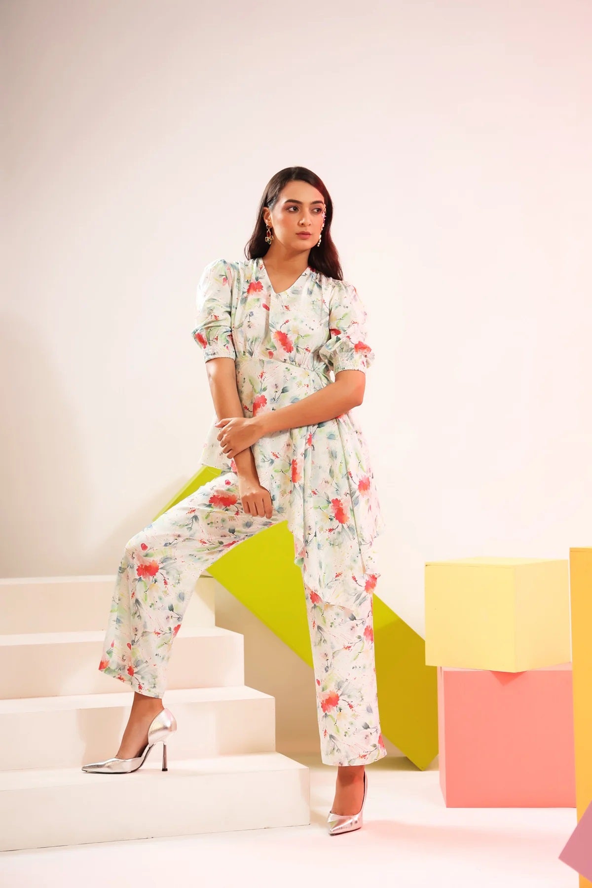 Dream Come Blue Cotton Co-Ord Set