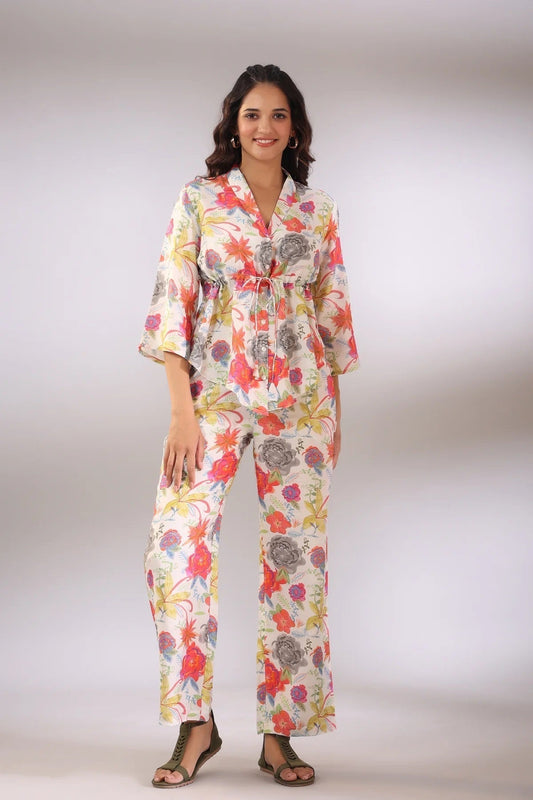 Women Multi Color Floral Printed Co-Ord Sets