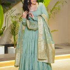 Premium Designer Full Flair Anarkali Suit – Elegant Wedding & Festive Wear