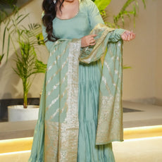 Premium Designer Full Flair Anarkali Suit – Elegant Wedding & Festive Wear