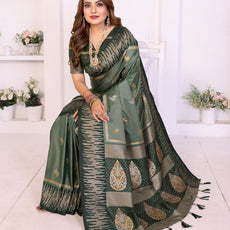 Premium Pink South Soft Silk Saree with Rich Zari Weaving Border & Heavy Pallu