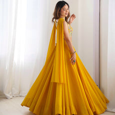 Yellow Designer Lehenga Choli – Fully Stitched & Ready to Wear