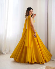 Yellow Designer Lehenga Choli – Fully Stitched & Ready to Wear