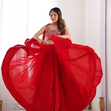 Red Designer Lehenga Choli – Fully Stitched & Ready to Wear
