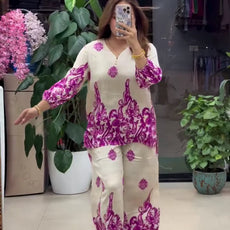 Women Stylish Pink Printed Co-ord Set