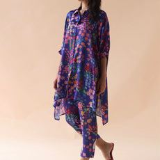 Purple delightful fusion of comfort and stylish Kaftan