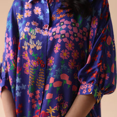 Purple delightful fusion of comfort and stylish Kaftan
