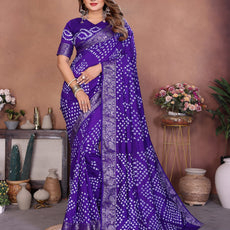 Experience Timeless Elegance With Our Pink Pure Handmade Bandhej Dola Silk Saree