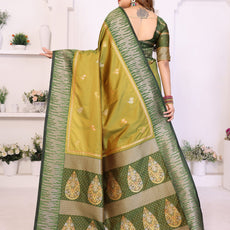 Premium Pink South Soft Silk Saree with Rich Zari Weaving Border & Heavy Pallu