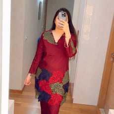 Heavy Fiyona Silk Designer Embroidery Co Ord Set