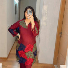 Heavy Fiyona Silk Designer Embroidery Co Ord Set