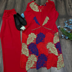 Heavy Fiyona Silk Designer Embroidery Co Ord Set